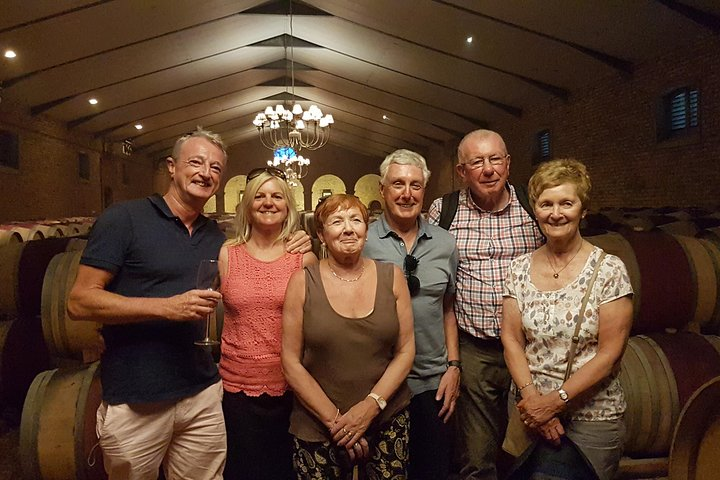 Tasting in the wine cellar